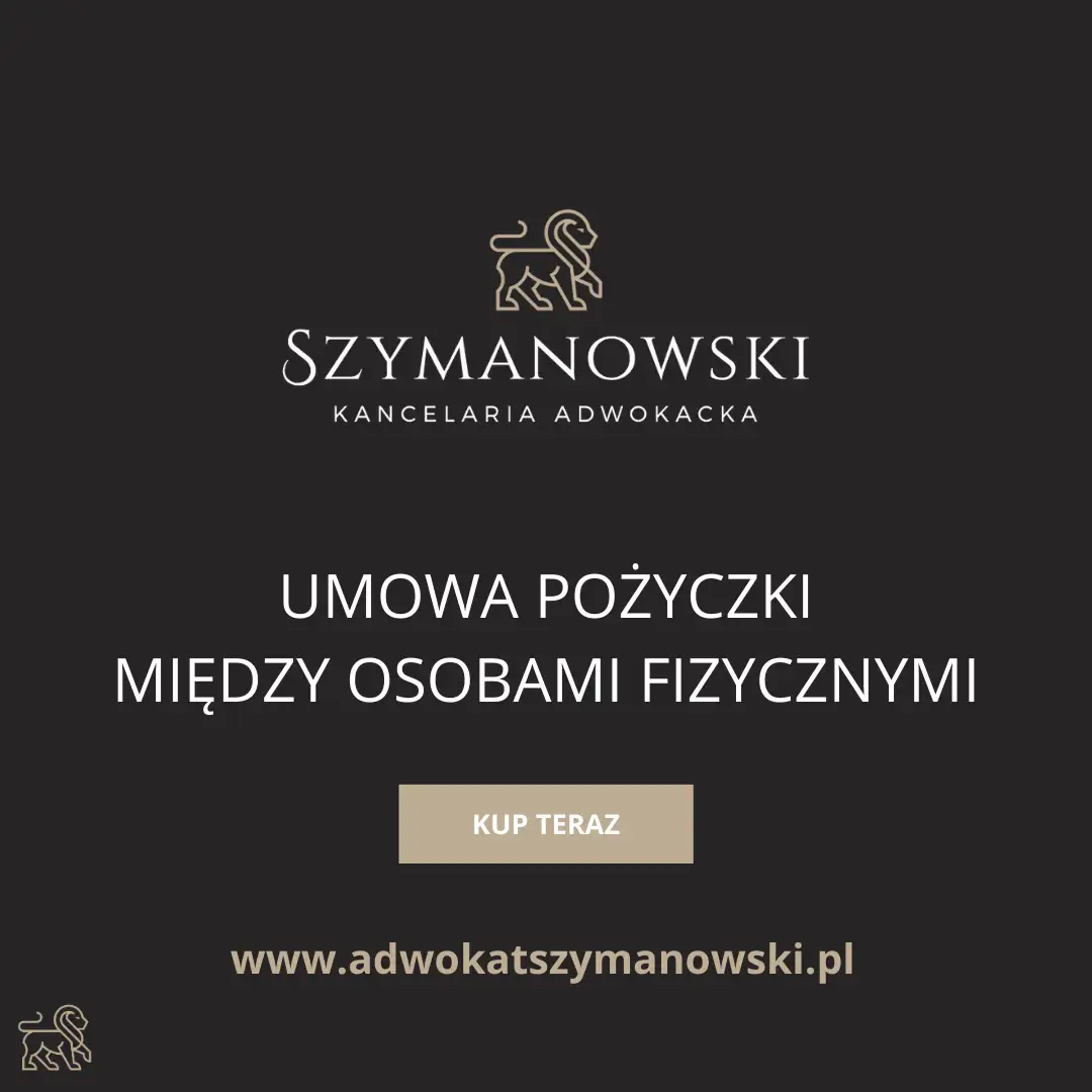 Infografika dobry Adwokat Gdańsk Paweł Szymanowski Sklep Internetowy. Umowa pożyczki pieniędzy, Gotowy Wzór Umowy